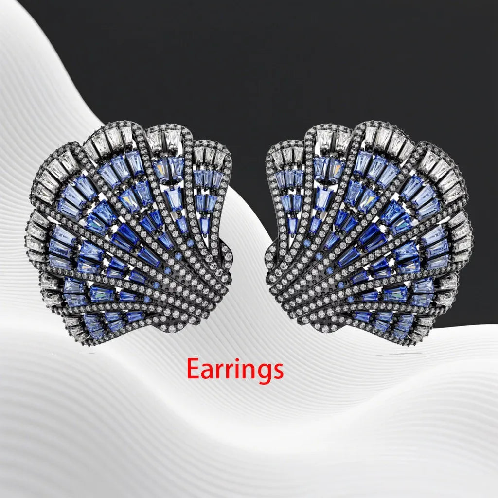 Crystal Necklace And Earrings Set