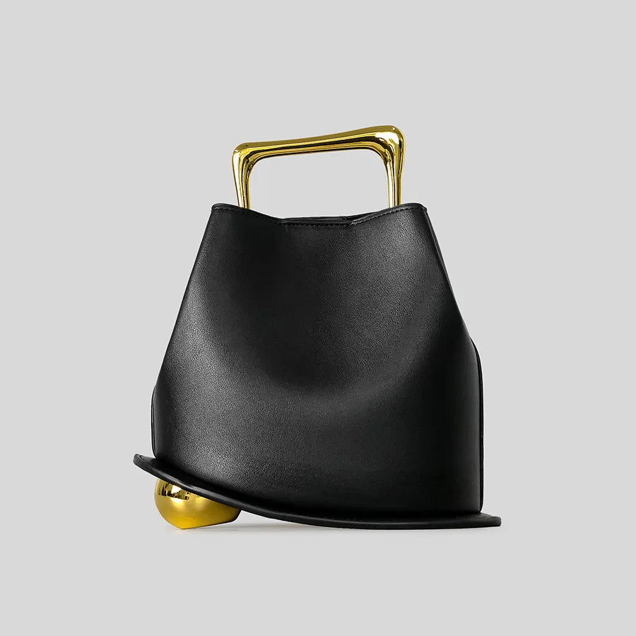 NEW Tote Bag PU Leather Bucket Simple Solid Color Underarm Fashion Casual Crossbody Shoulder Bag Shopping