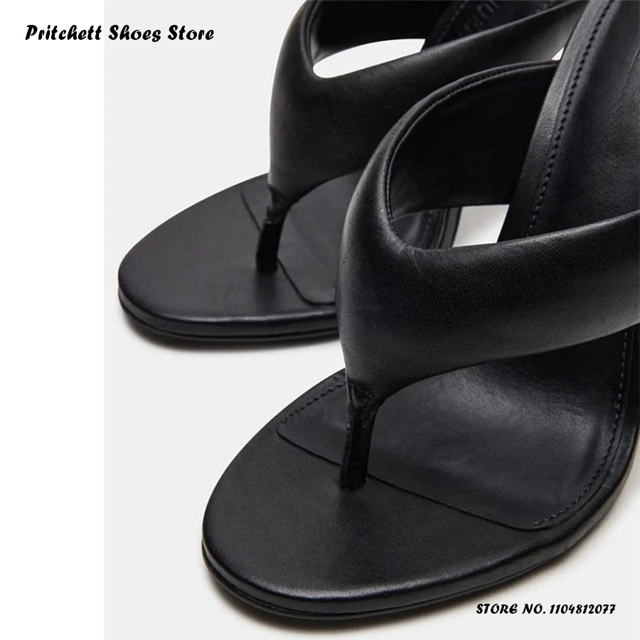 Premium Chic Thin Heel Open Toe Casual Flats For Women