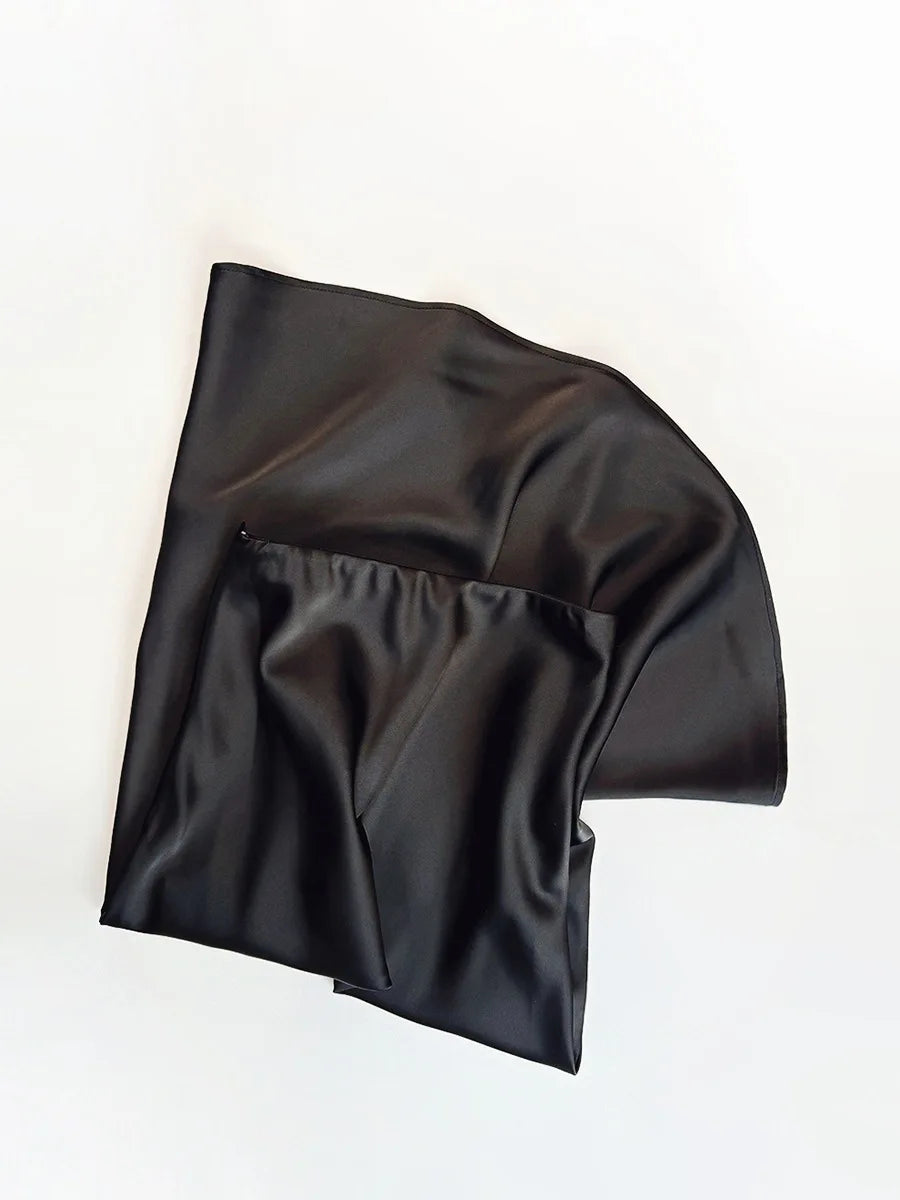 Chic Solid Color High-Waisted Fishtail Skirt for Women