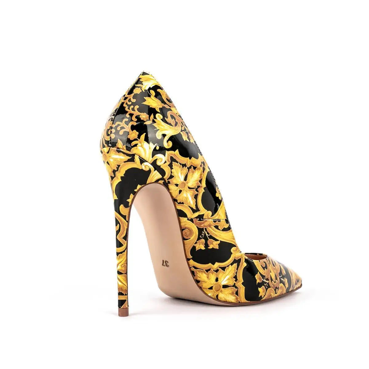 Floral Pattern Elegant Pointed Toe Pumps for Women