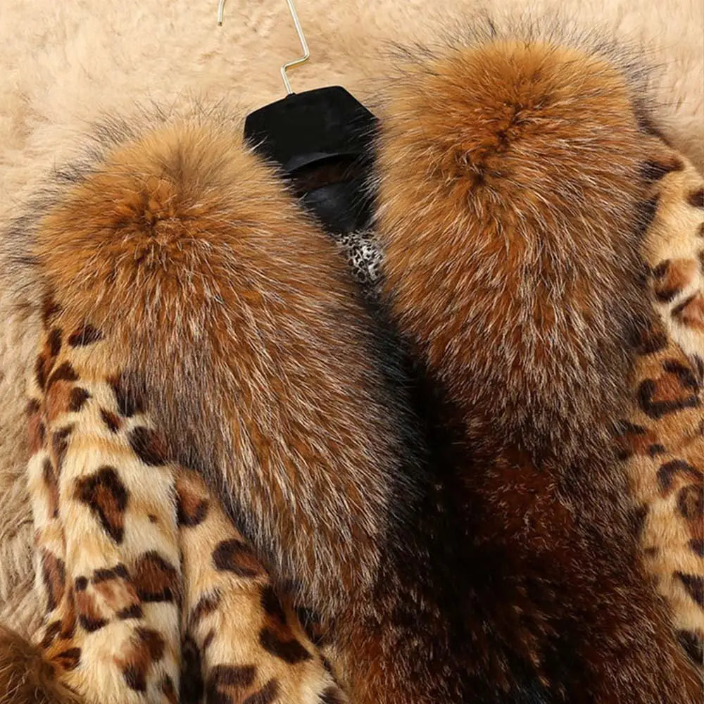 Soft Classic Mid Length V Neck Faux Fur Coat For Women