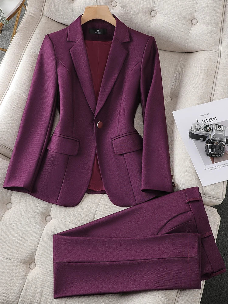 Slim Fit Blazer And Pant Suit