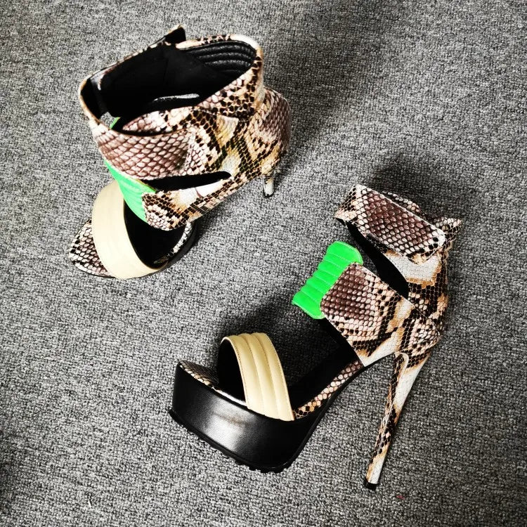 Covered Strap Platform Sandals