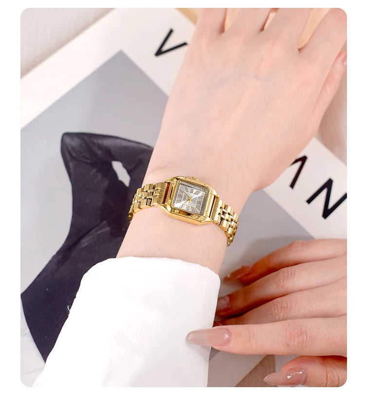 Vintage Square Quartz Women's Watch