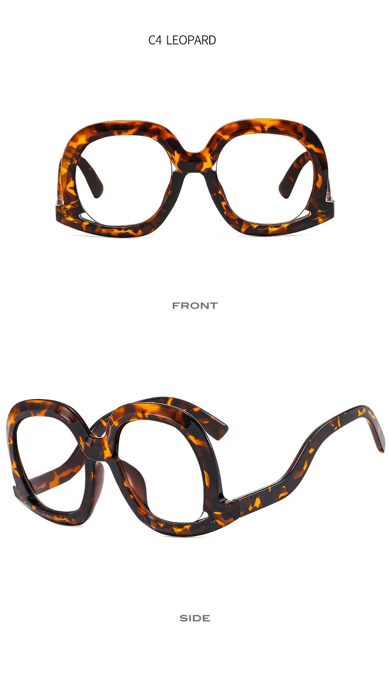 Oversized Colorful Blue Light Reading Glasses for Women