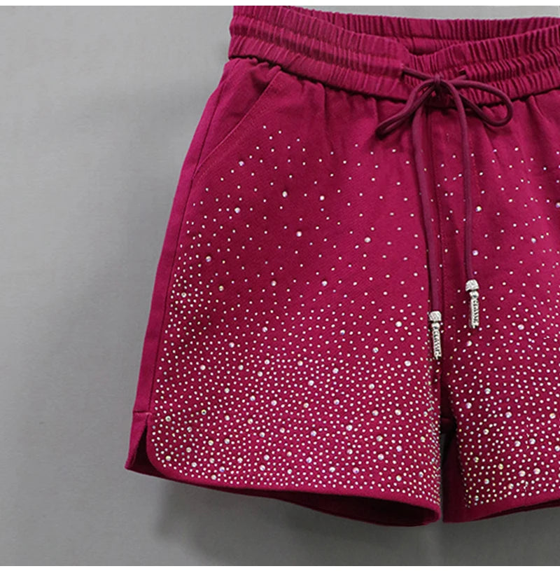 Lightweight High Waist Wide Leg Casual Shorts for Women