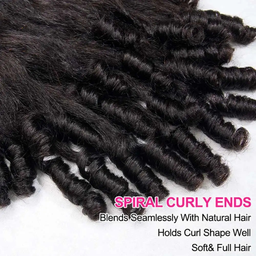Glueless Human Hair Kinky Straight Half Wig for Women