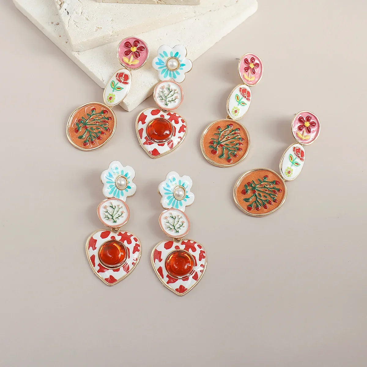 Medieval Enamel Jewelry Set