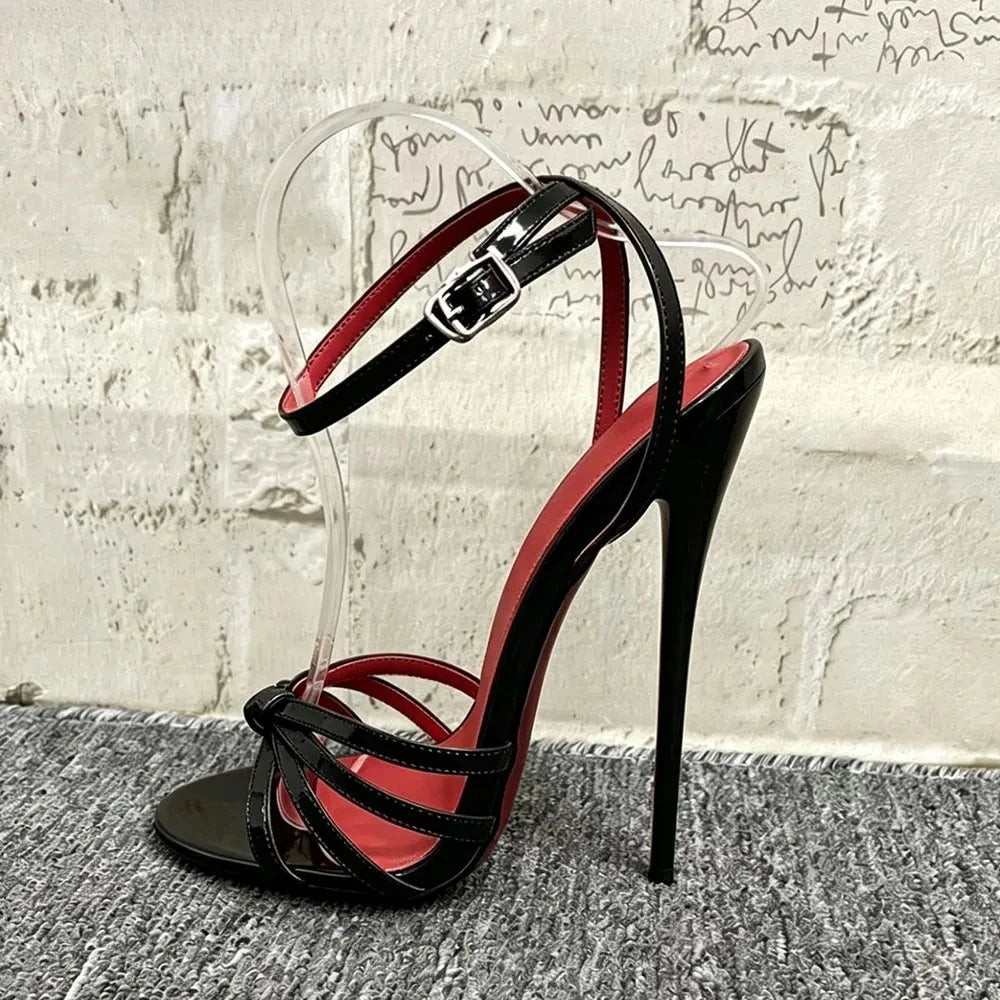 Ultra High Stiletto Heel Open Toe Strappy Sandals for Women