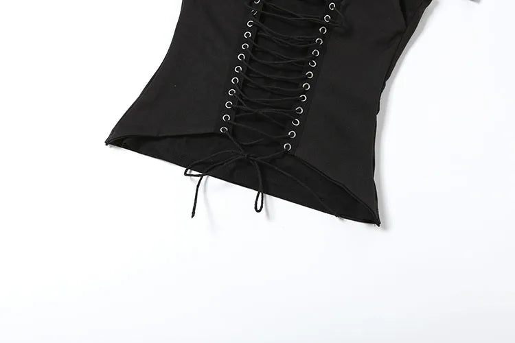 Halter Patchwork Backless Shirred Tank Top for Women
