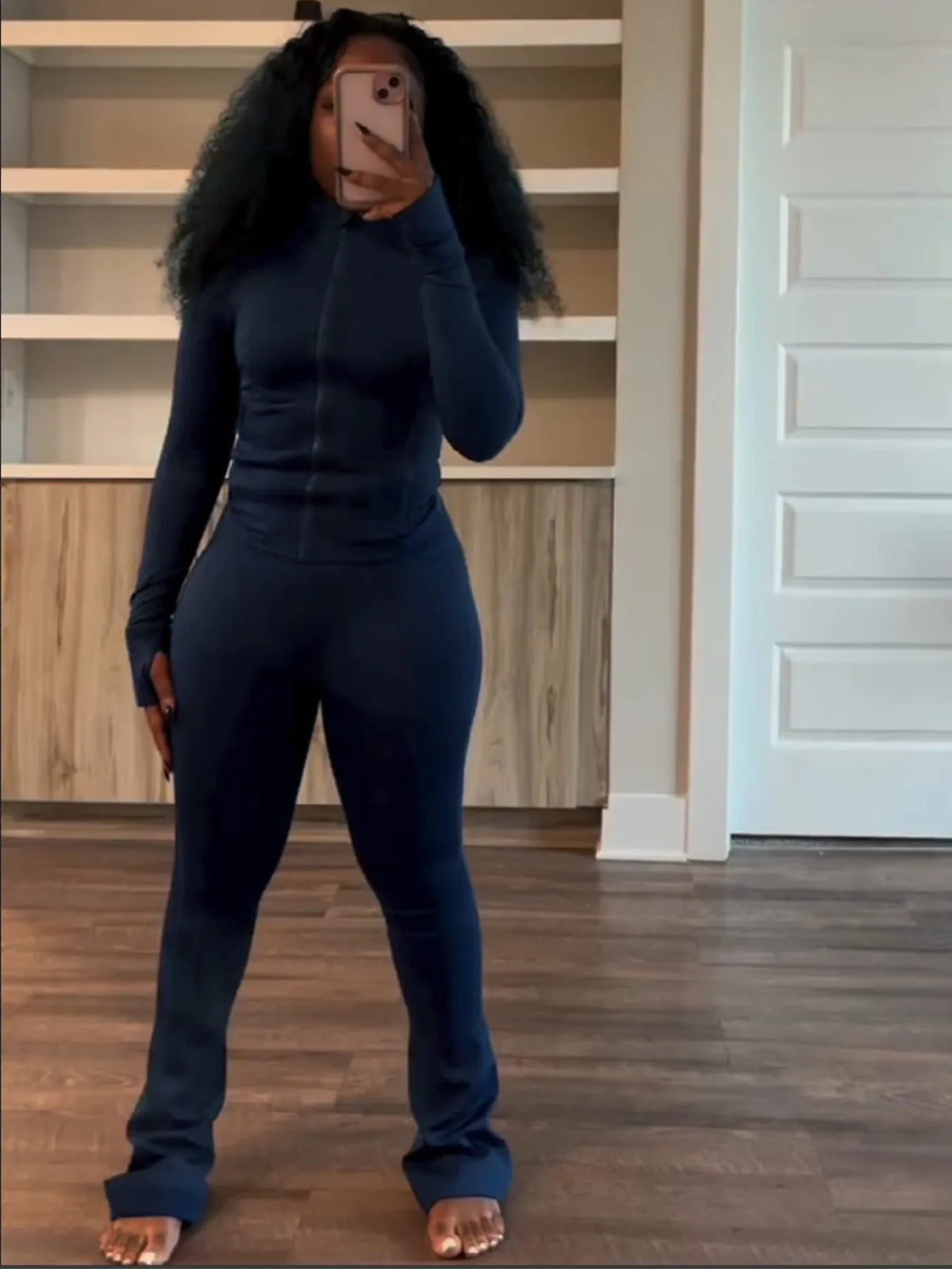 Streetwear Casual Two-Piece Tracksuit Set for Women