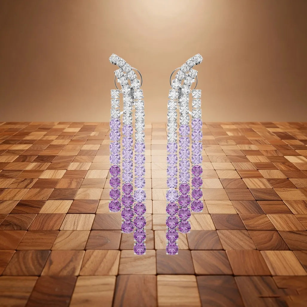 Cushion Cut Crystal Necklace, Earrings, Ring and Bracelet Set for Women