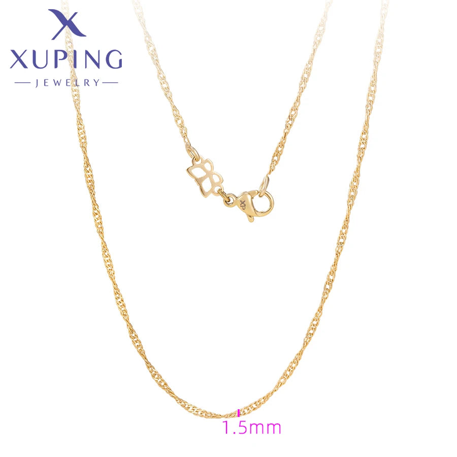Light Gold 60 cm Chain Necklace
