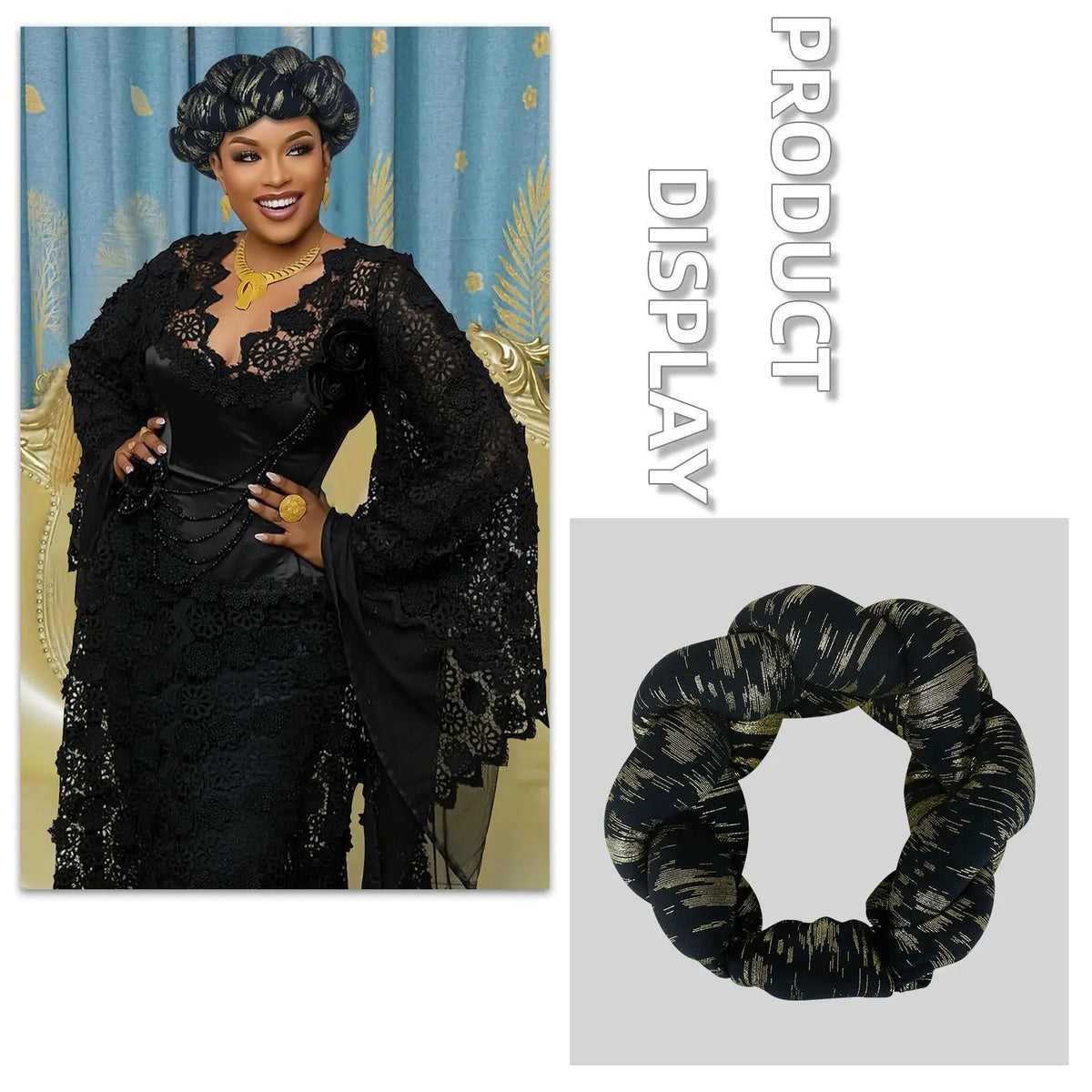 Oversized Braided Headband Hair Accessory for Women