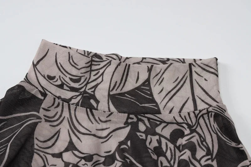 Women 2023 Autumn Winter Long Sleeve Mesh See Through Streetwear Bodycon Long Dress Wholesale Items For Business