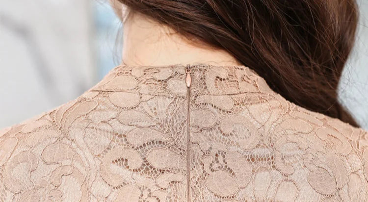 Midi Party Tight Women's Long Sleeve Lace Dresses Bodycon Prom Female Dress Corset Black Evening Elegant and Pretty Kpop Elastic