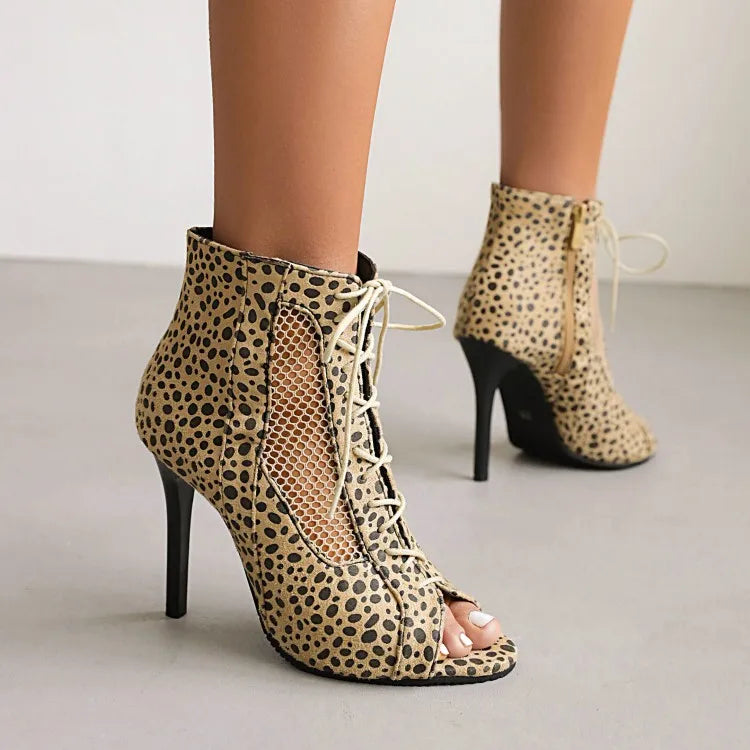 Square Buckle Peep Toe Sandals