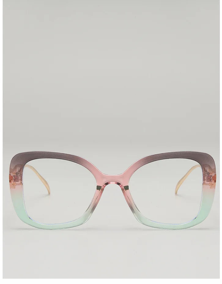 Oversized Square Blue Light Blocking Reading Glasses for Women