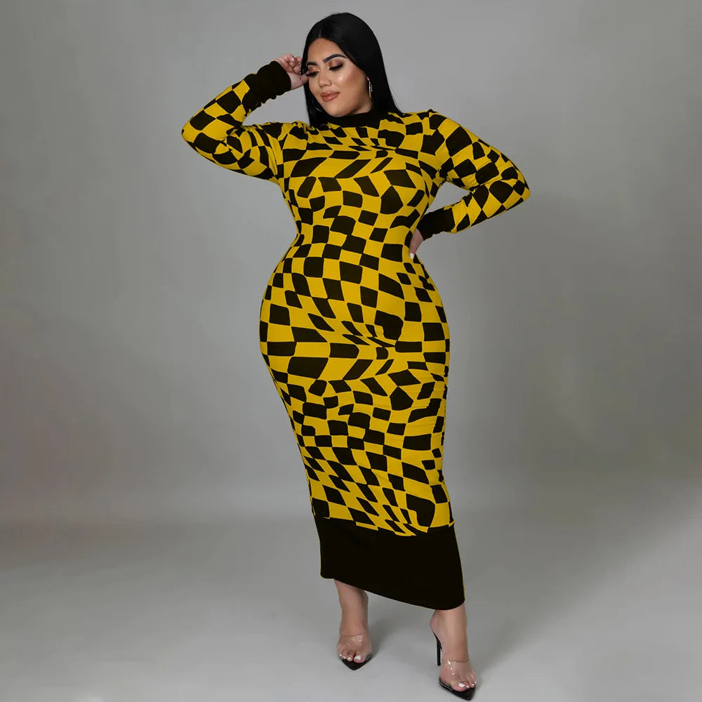 Colorful African Dashiki Print Traditional Dress for Women