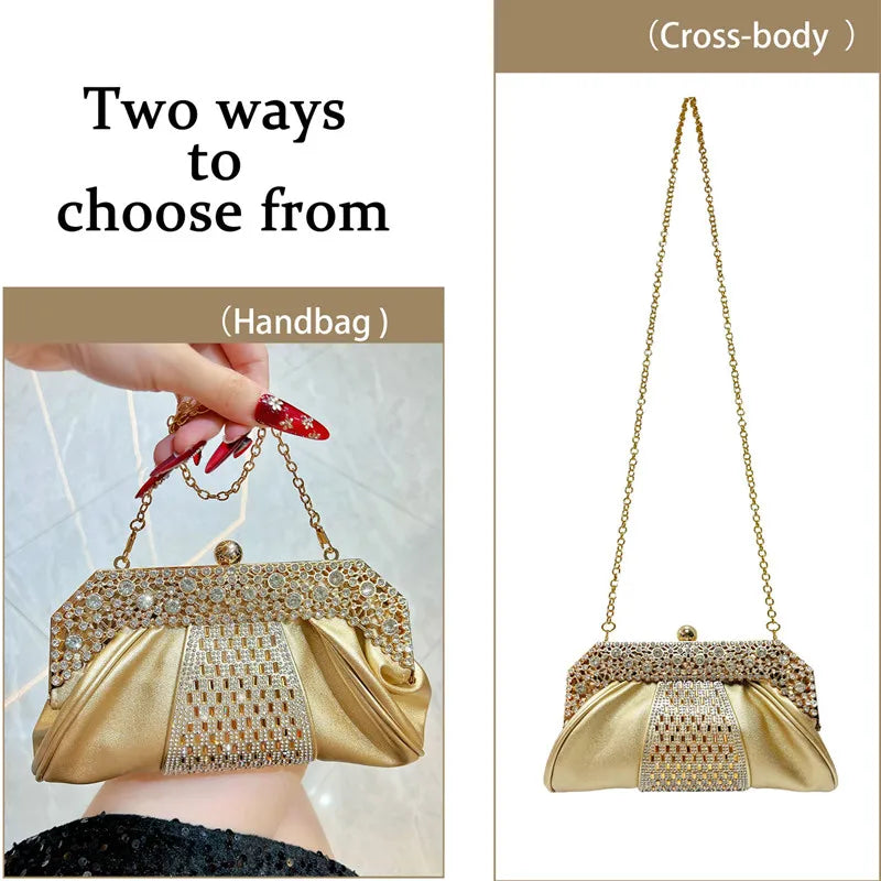 Cloud Shaped Evening Clutch Crossbody Bag