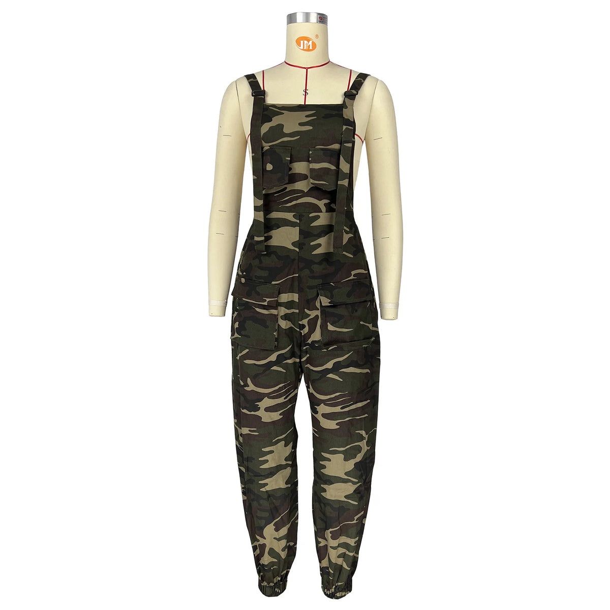 Camouflage Cargo Pocket Jumpsuit