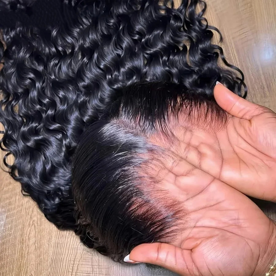 Brazilian Deep Wave Lace Front Human Hair Wig For Women