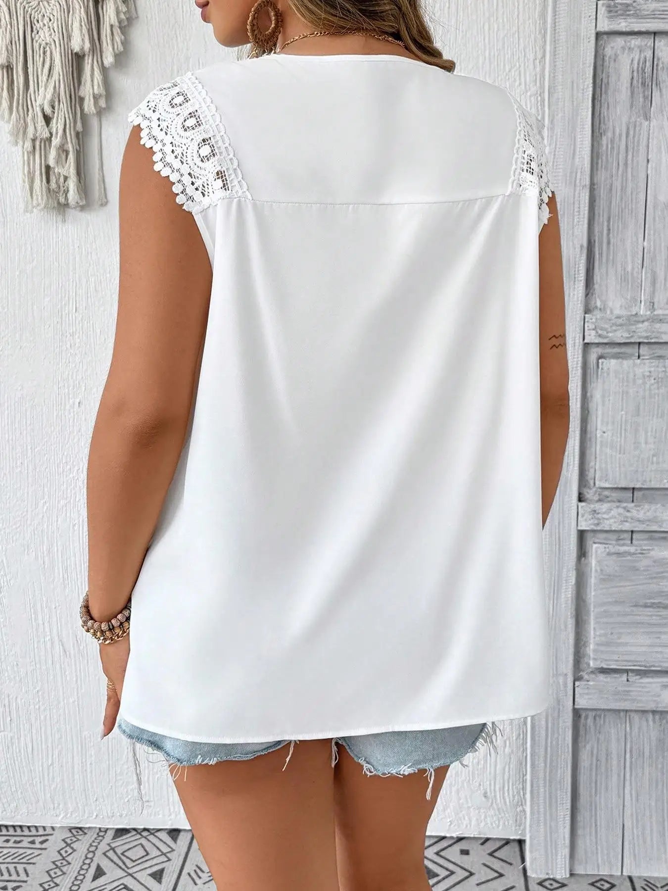【Plus Size】Women's Top, Casual Blouse for Summer, Women's Plus Clothing for Daily Wear