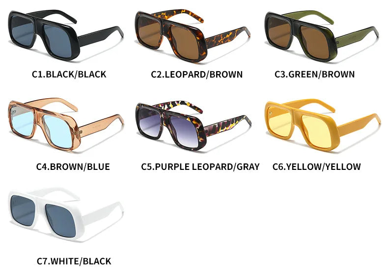 Oversized Square Gradient Sunglasses