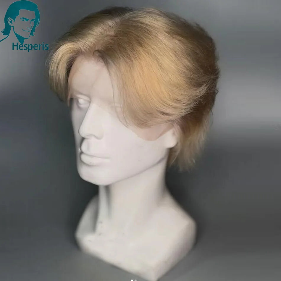 Soft Wavy Transparent Lace Front Human Hair Wig For Men