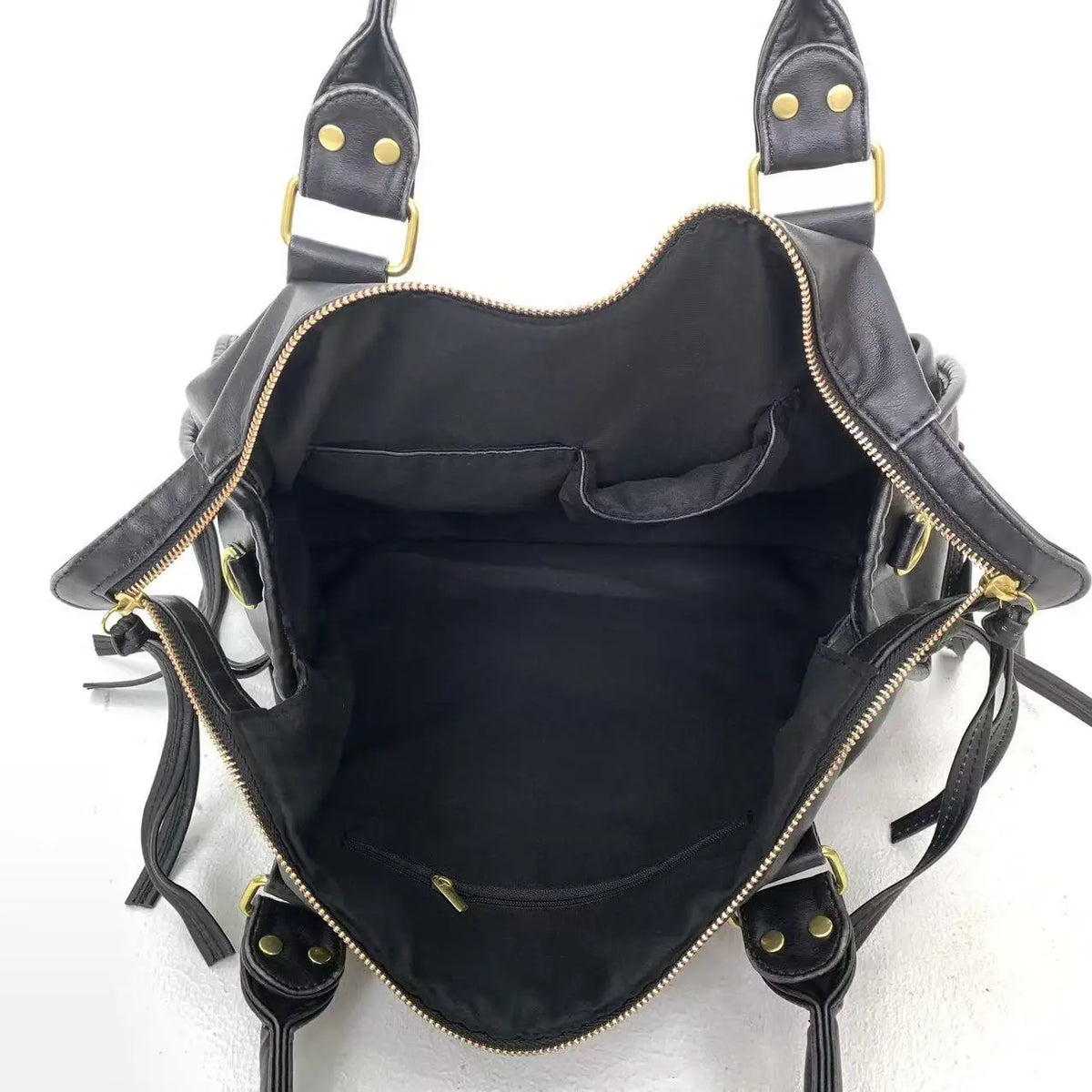 Retro Multi-Pocket Motorcycle Shoulder Bag for Women