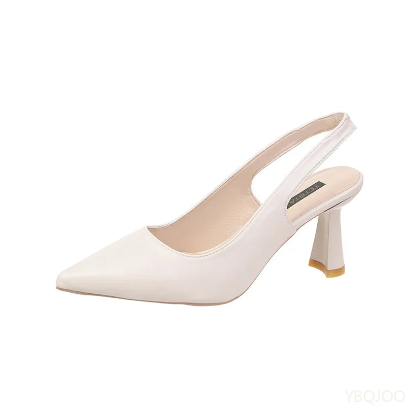 Elegant Pointed Toe Slim Heel Pumps