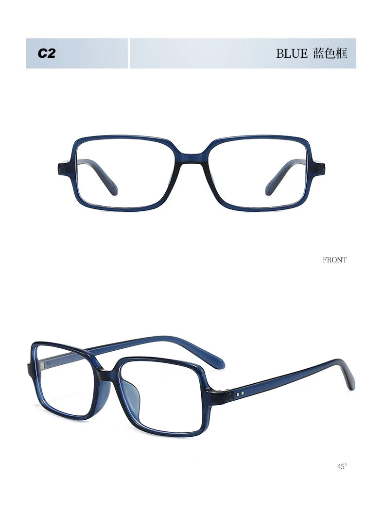 Blue Light Blocking Rectangular Reading Glasses for Women