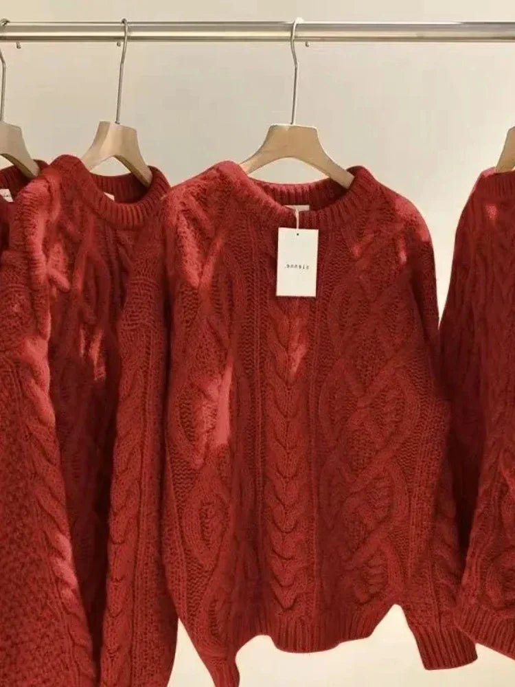 Retro Cozy Knit Sweater