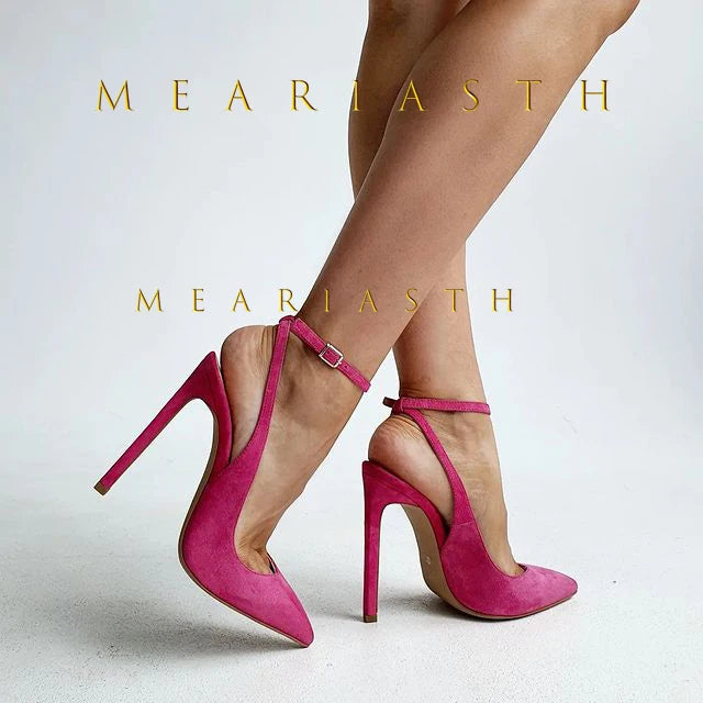 Elegant Patent Leather Pointed Toe Round Heel Pumps For Women