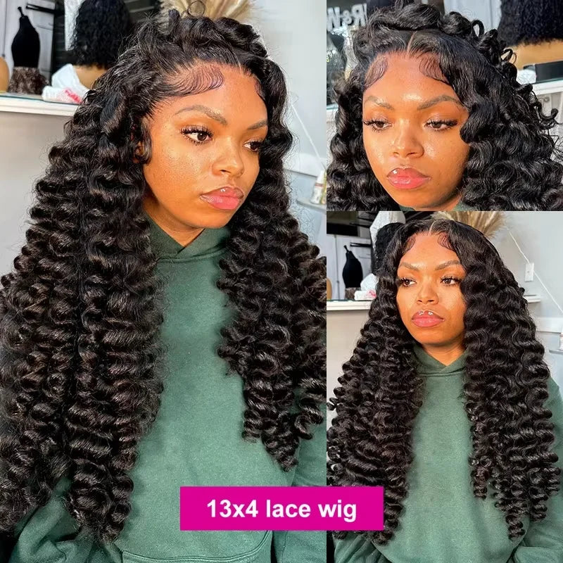Deep Wave Lace Front Human Hair Wig