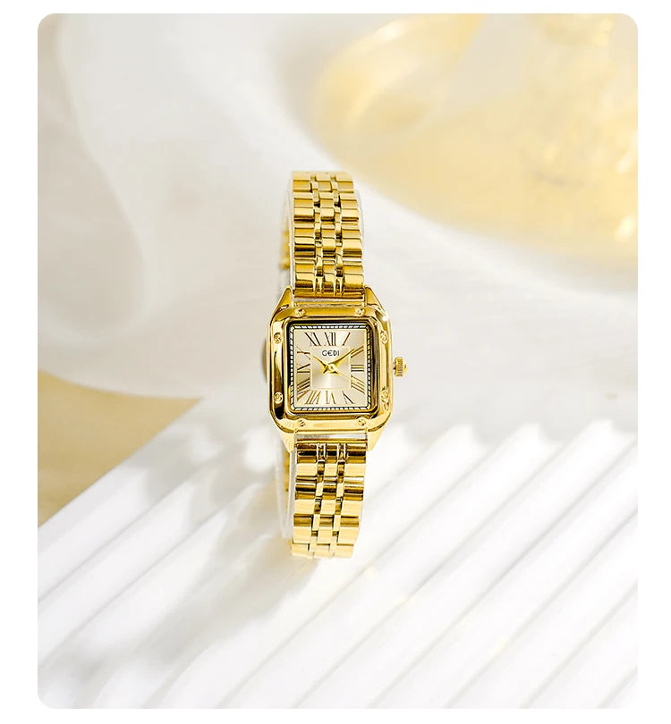 Vintage Square Quartz Women's Watch