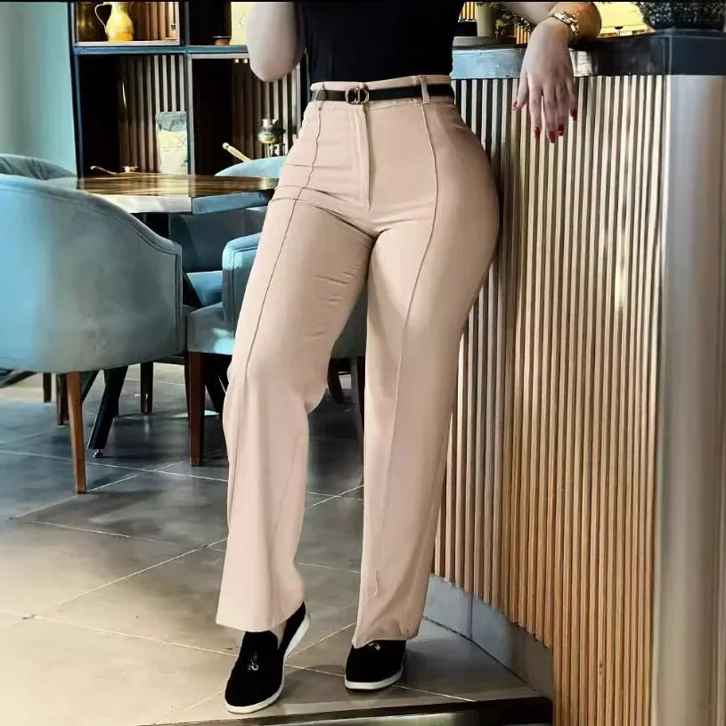 Casual Pants Women Clothing New Cute Style Fresh and Sweet Collage Pants High Waisted Elegant Trousers Streetwear 2024 Autumn
