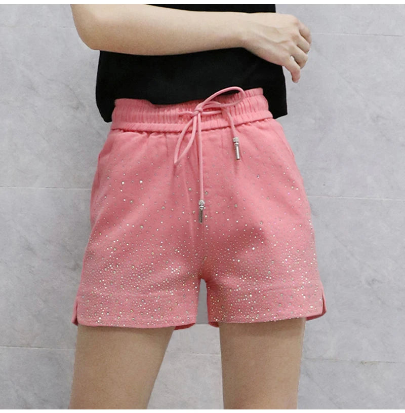 Lightweight High Waist Wide Leg Casual Shorts for Women