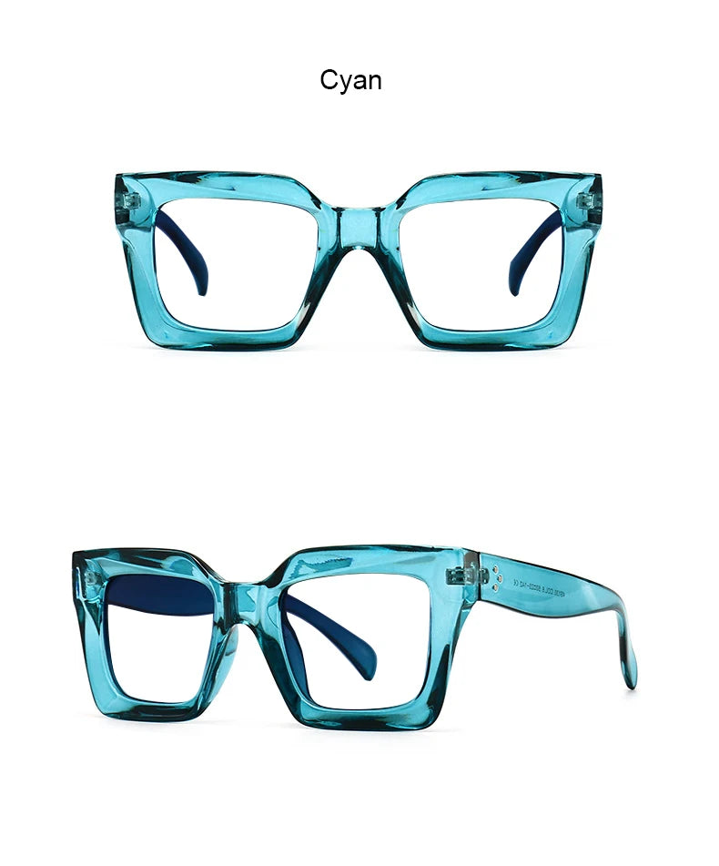 Vintage Square Blue Light Reading Glasses for Women