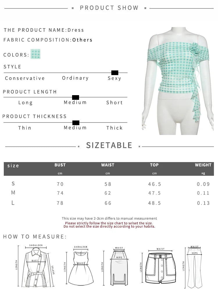 Weird Puss Plaid Print Applique Tops Women Mesh See Through Off Shoulder Backless Tassel Hot Girls Street Fashion Trend T-Shirts