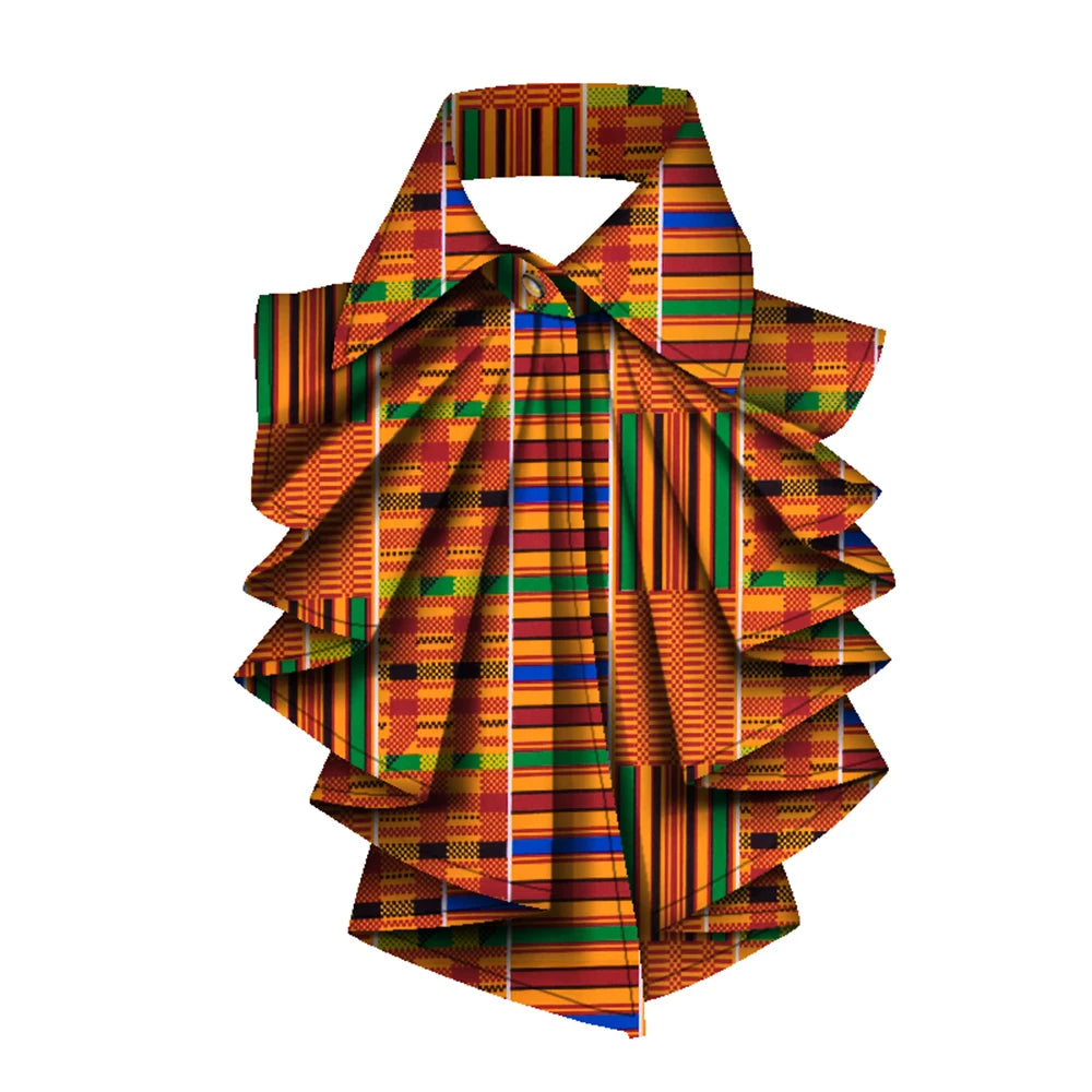 Handmade African Print Ankara Rope Necklace for Women