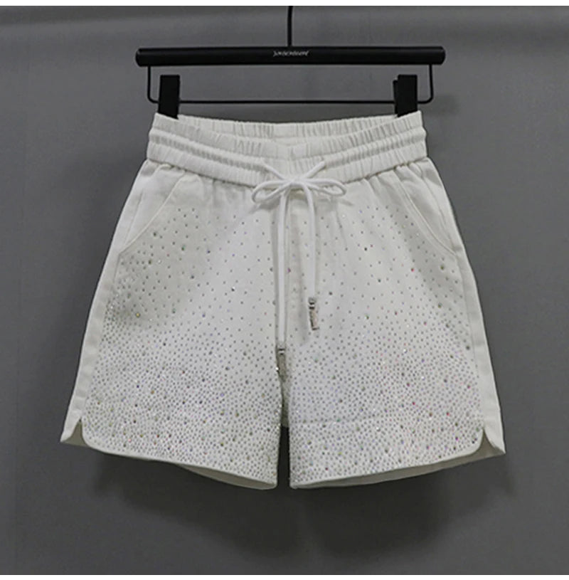 Lightweight High Waist Wide Leg Casual Shorts for Women