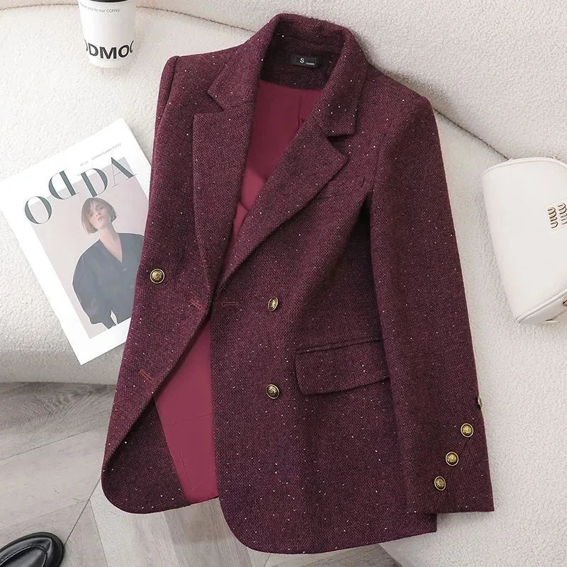 Double Breasted Office Blazer