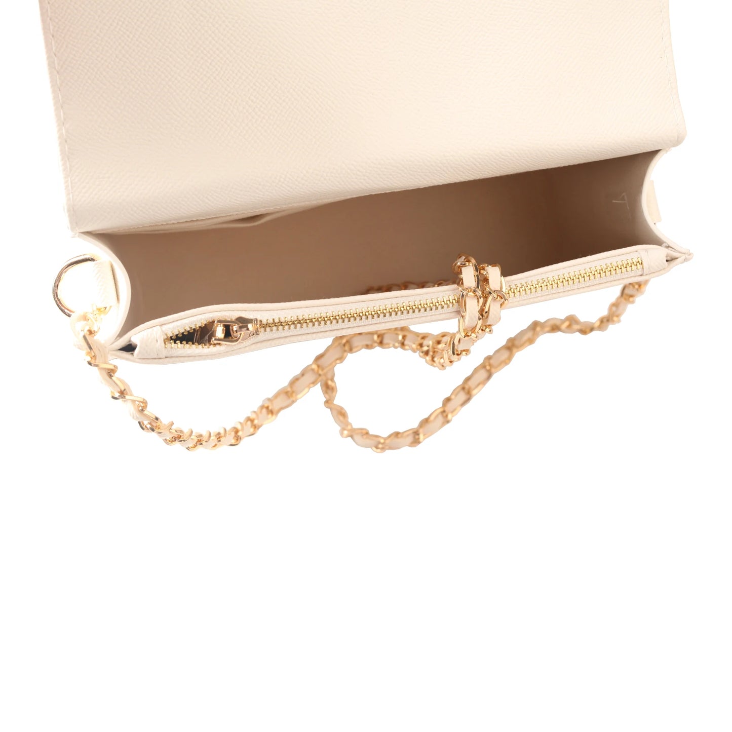 Square Letter Print Faux Crossbody Bag