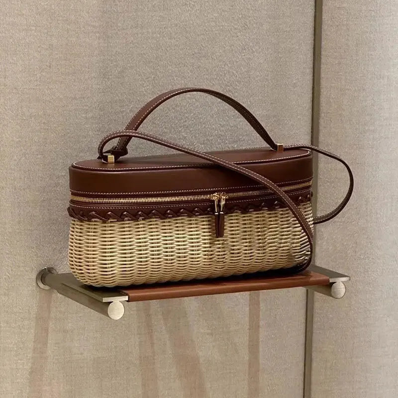 Handwoven Straw Tote Bag