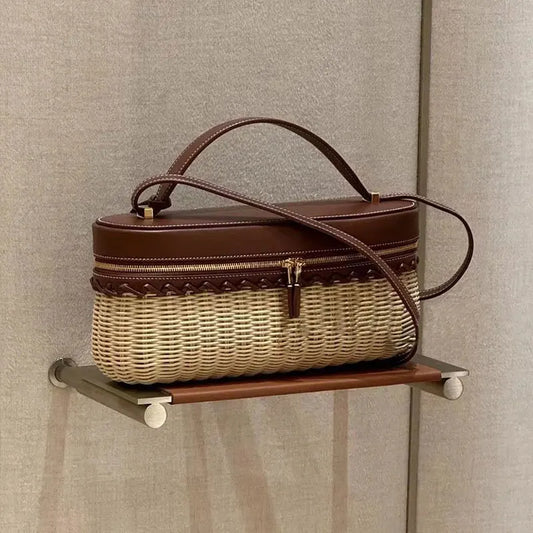 Handwoven Straw Tote Bag