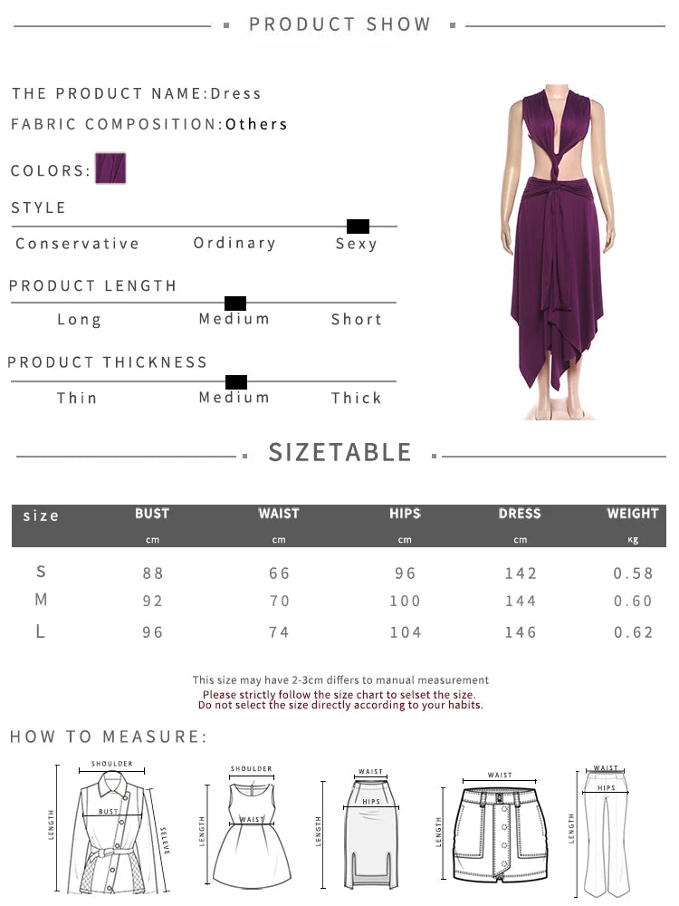Hollow Design Low Neck Backless Ruched Long Dress for Women