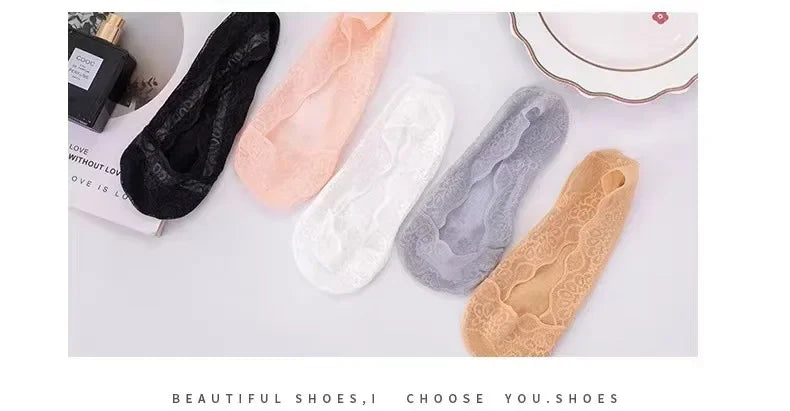 Silicone Grip Cotton Boat Socks