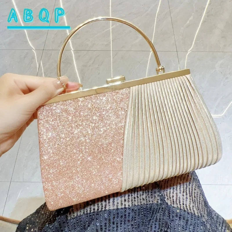 New Evening Women's Bag Luxury Brand Shiny Mini Handbag Colorful Diamond Large Capacity Mini Women's Shoulder Bag High Quality